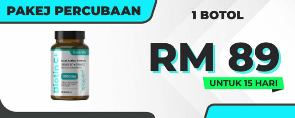 Pakej Percubaan Biotin C+( 1 Botol )