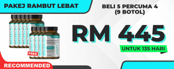 Pakej Keluarga Biotin C+ ( 9 Botol )